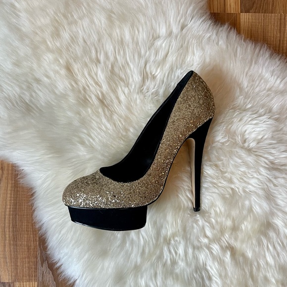 Aldo Shoes - Velvet Platform & Sequin Body Heels